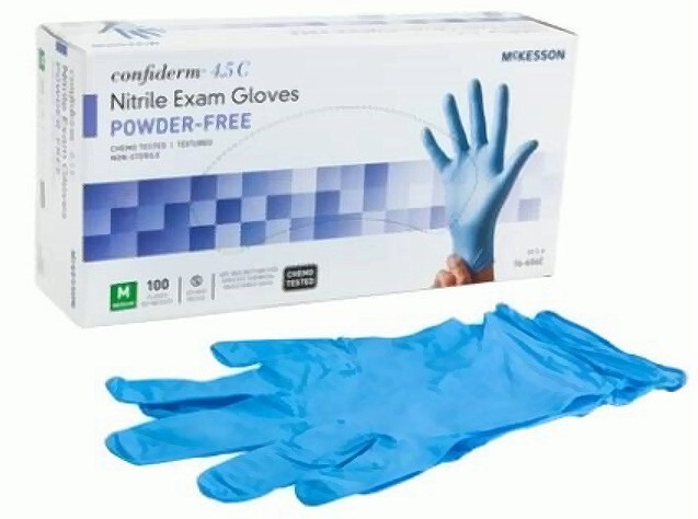 nitrile exam gloves medium