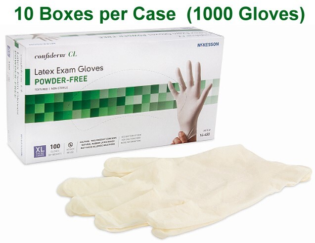 Latex Powder Free Exam Gloves Case Extra Large XL
