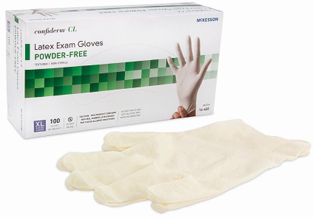 Latex Powder Free Exam Gloves, XL Extra Large