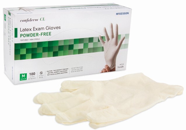 Latex Powder Free Exam Gloves, Medium