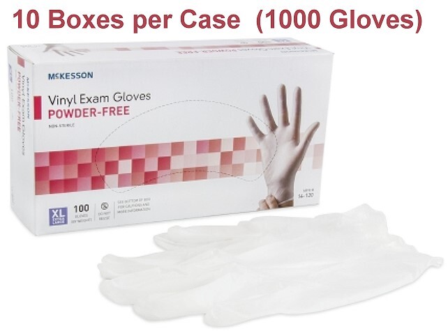 Vinyl Powder Free Gloves, XL Extra Large Size