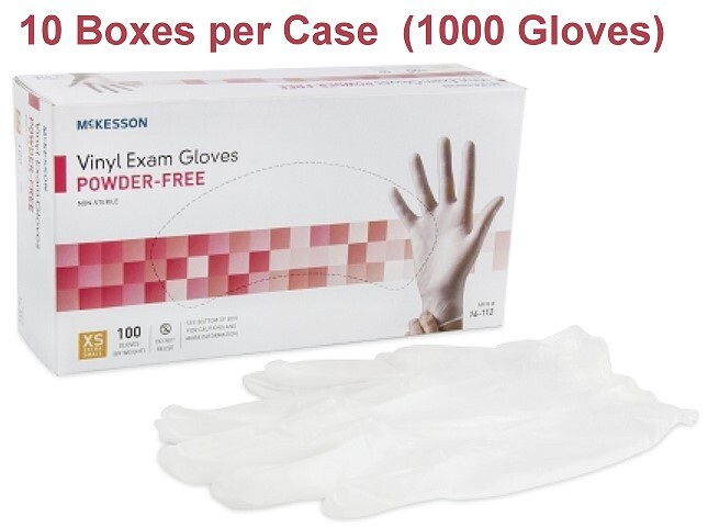 Vinyl Powder Free Gloves, Extra Small Size