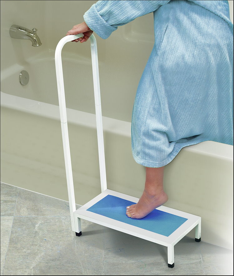 Safety Bath Step Stool With Handle
