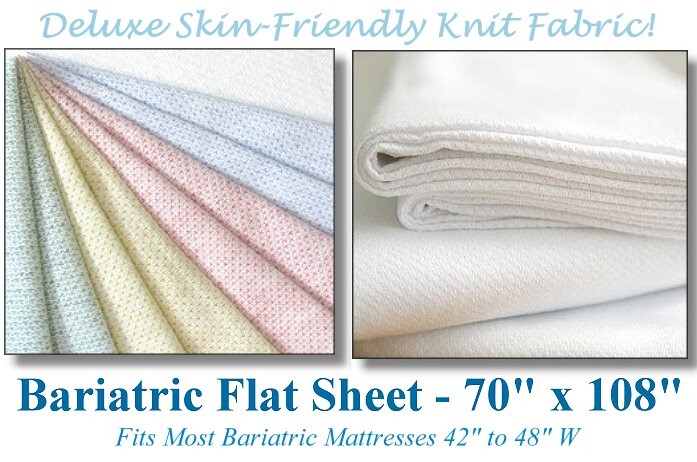 bariatric knit Flat hospital sheet 70 x 108