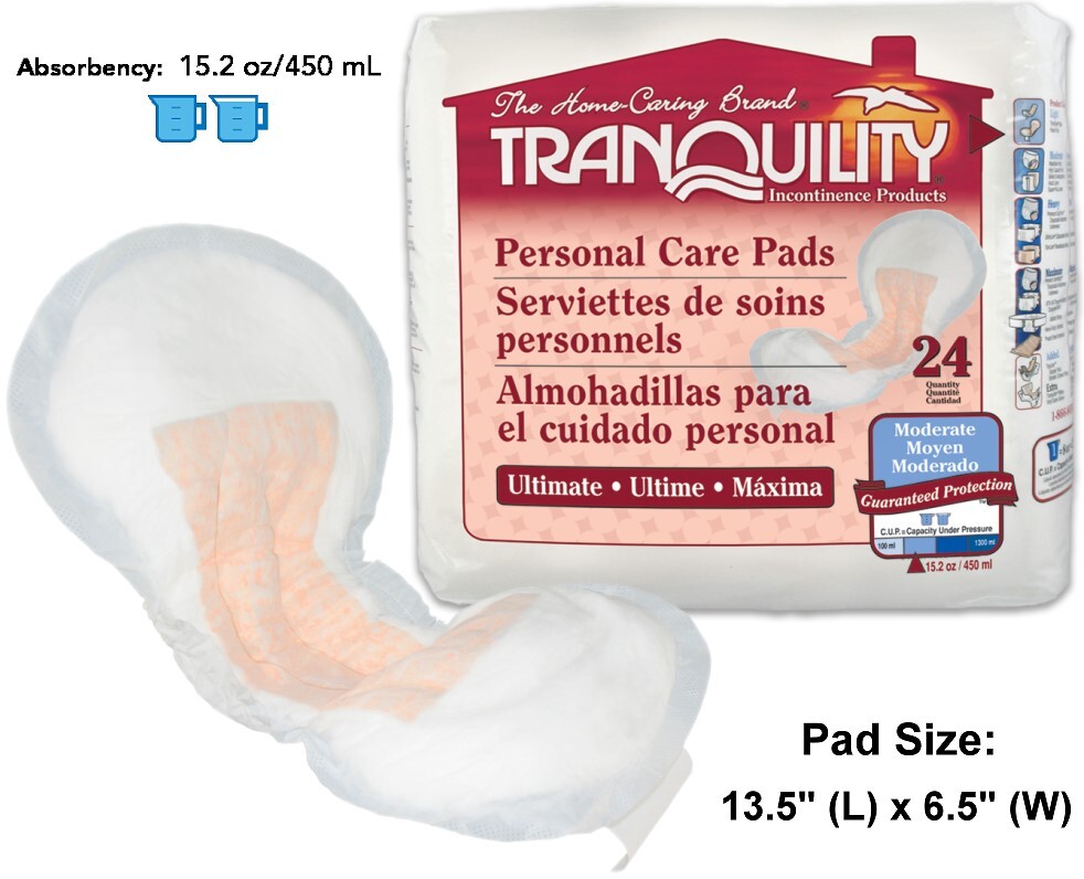 Tranquility Moderate Bladder Control Pads - Ulimate