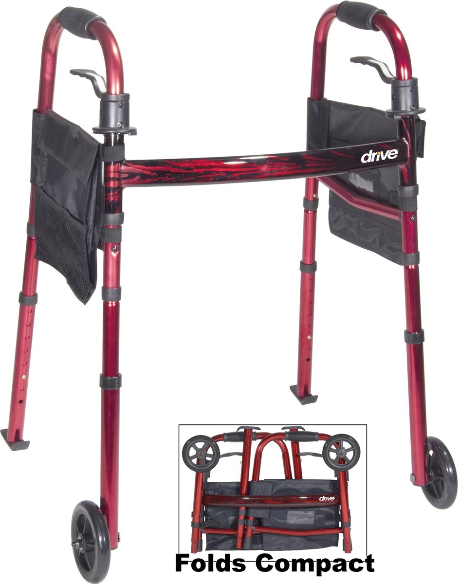 Folding Travel Walker with Wheels