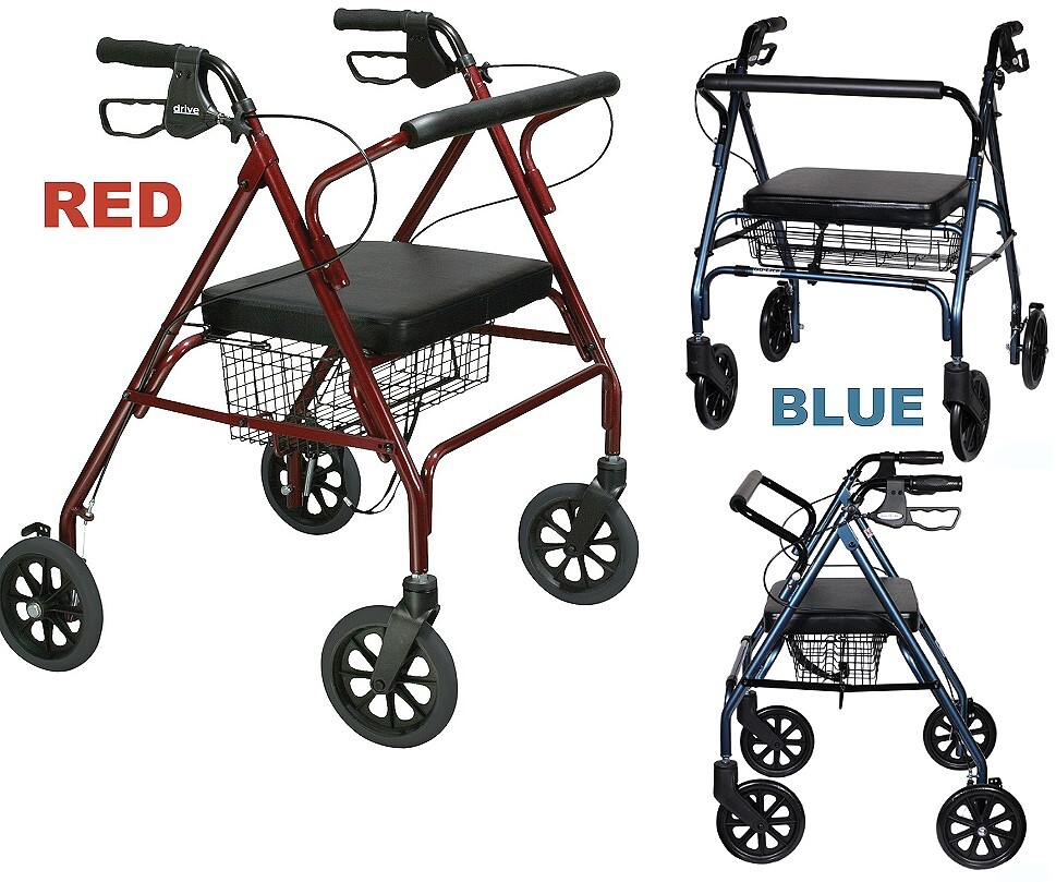 Go-Lite Heavy Duty Rollator, Bariatric
