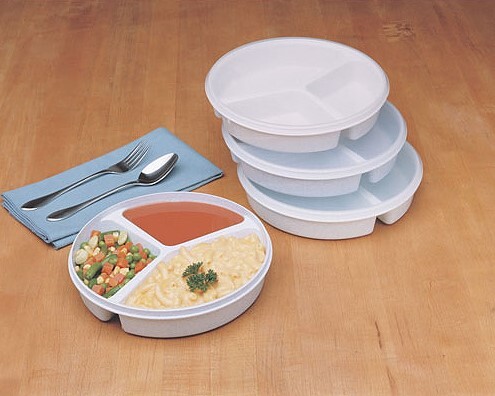 Partitioned Compartment Dish with Lid