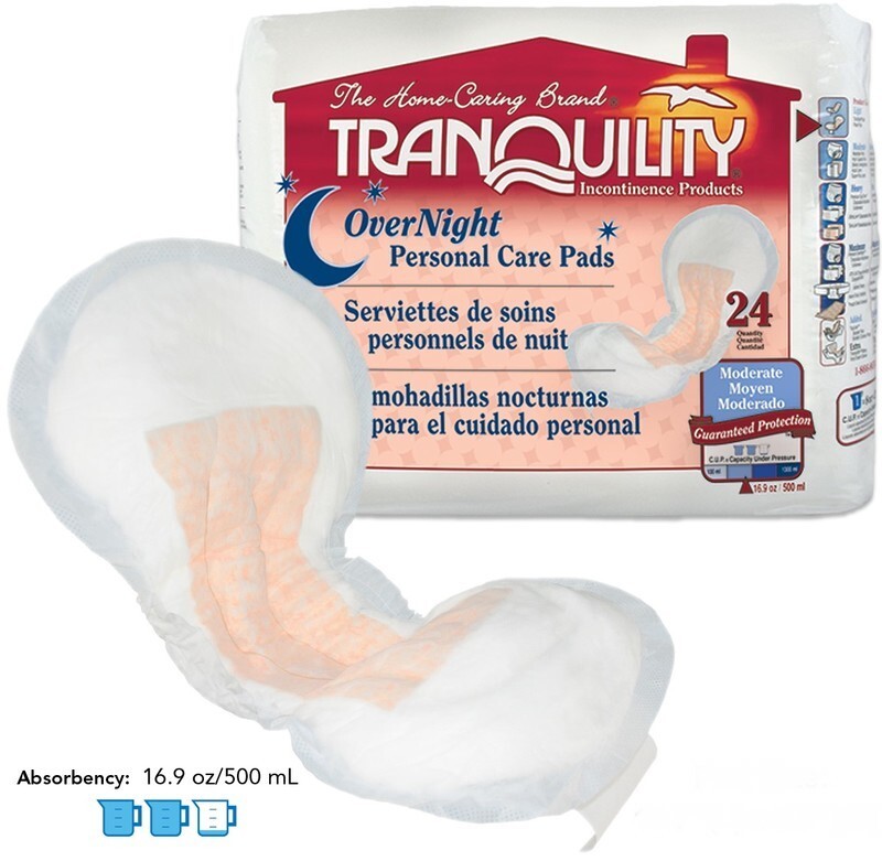 Tranquility overnight bladder control pads