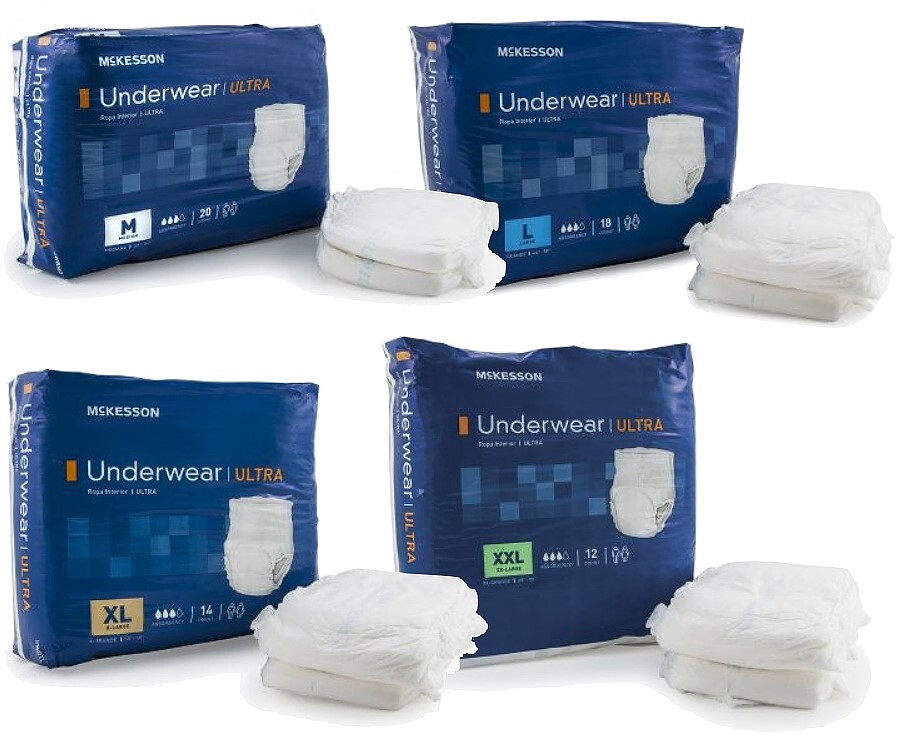 McKesson Ultra Pull On Disposable Underwear