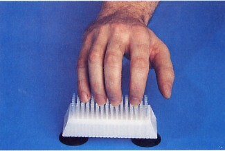 fingernail brush with suction