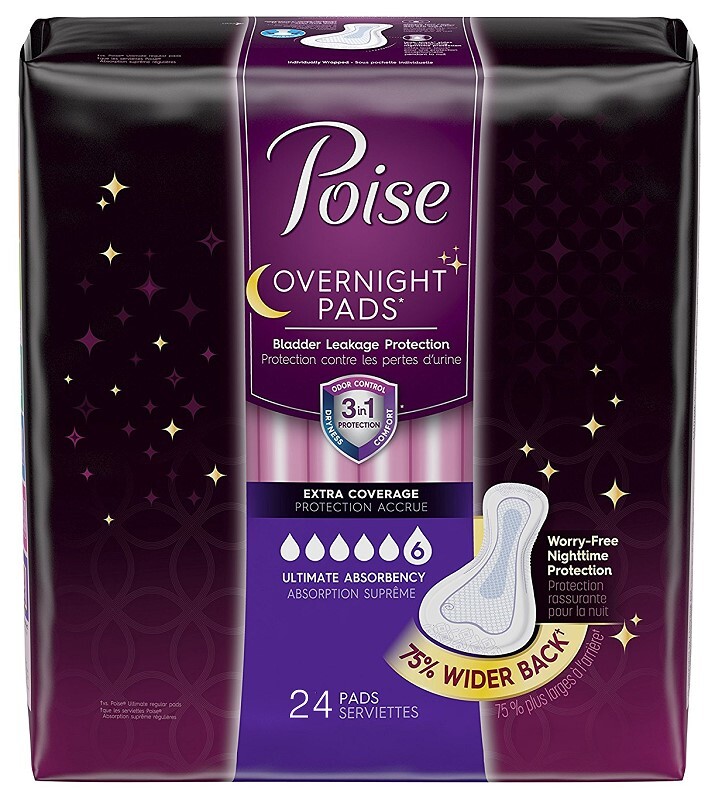 Poise Overnight Pads