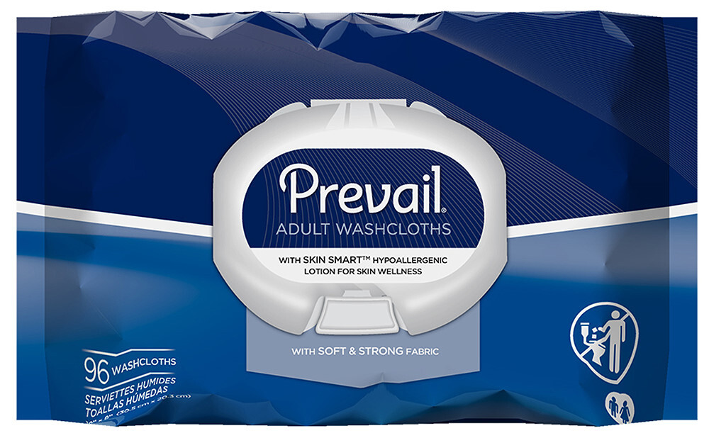 Prevail Adult Washcloths 96 pack