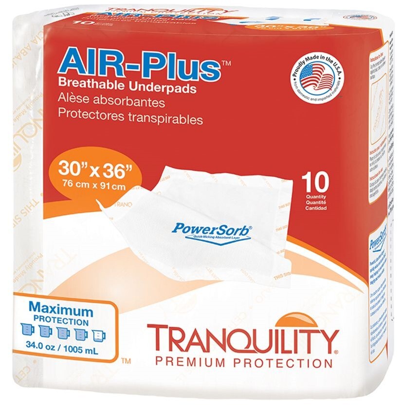 Tranquility Air Loss Underpads 30 x 36