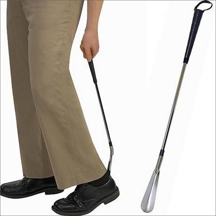 deluxe long shoehorn with flexible head
