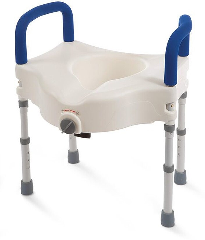 bariatric raised toilet seat with legs