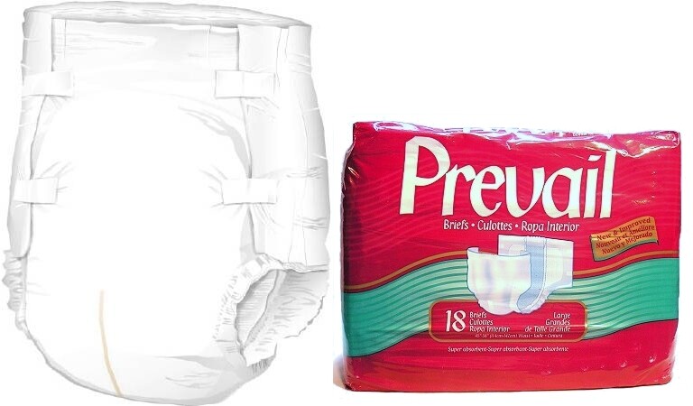 prevail plastic backed briefs