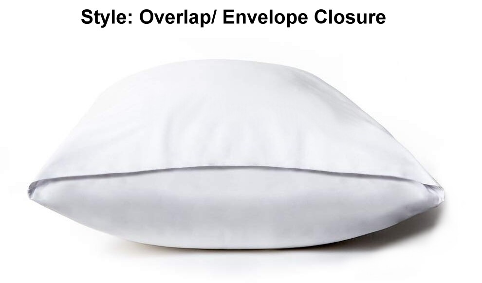 Envelope closure plastic pillowcase