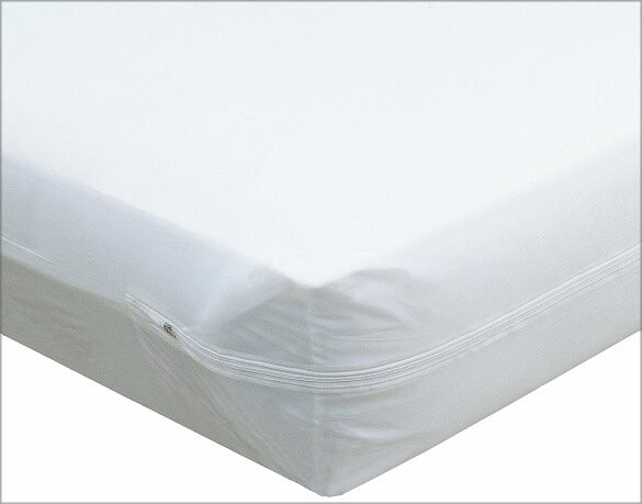 zippered vinyl mattress protector, deluxe hospital grade