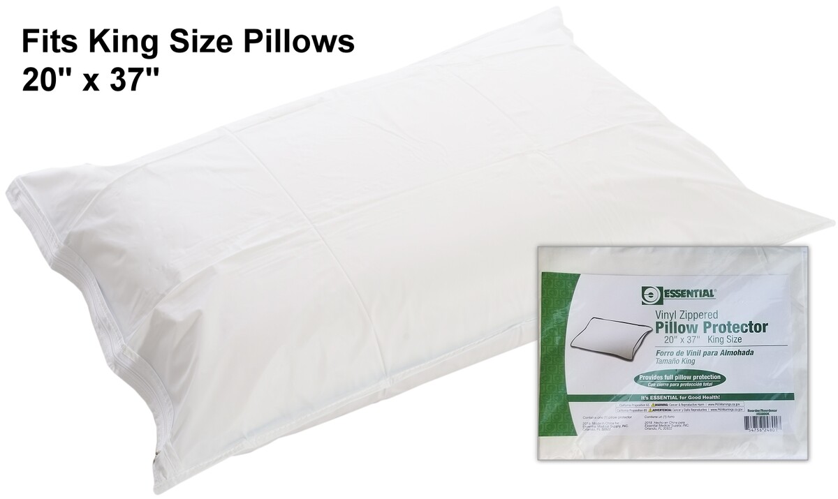 king size zippered pillow protector cover