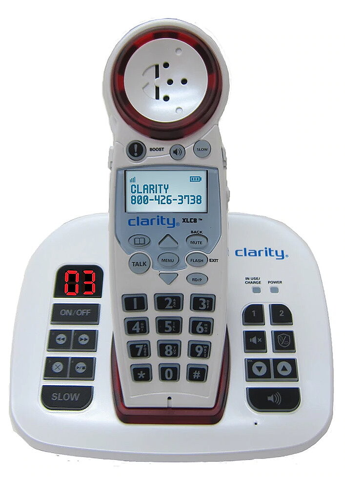 Clarity XLC8 Extra Loud Amplified Cordless Phone for Seniors