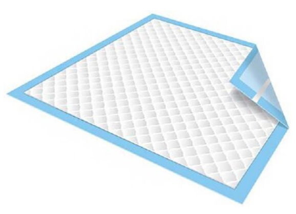 Blue Chux Pads for the Bed