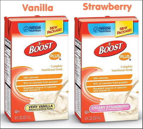 Boost Plus Drinks with Box Packaging