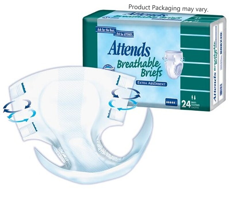 Attends 10 Breathable Adult Diapers Medium