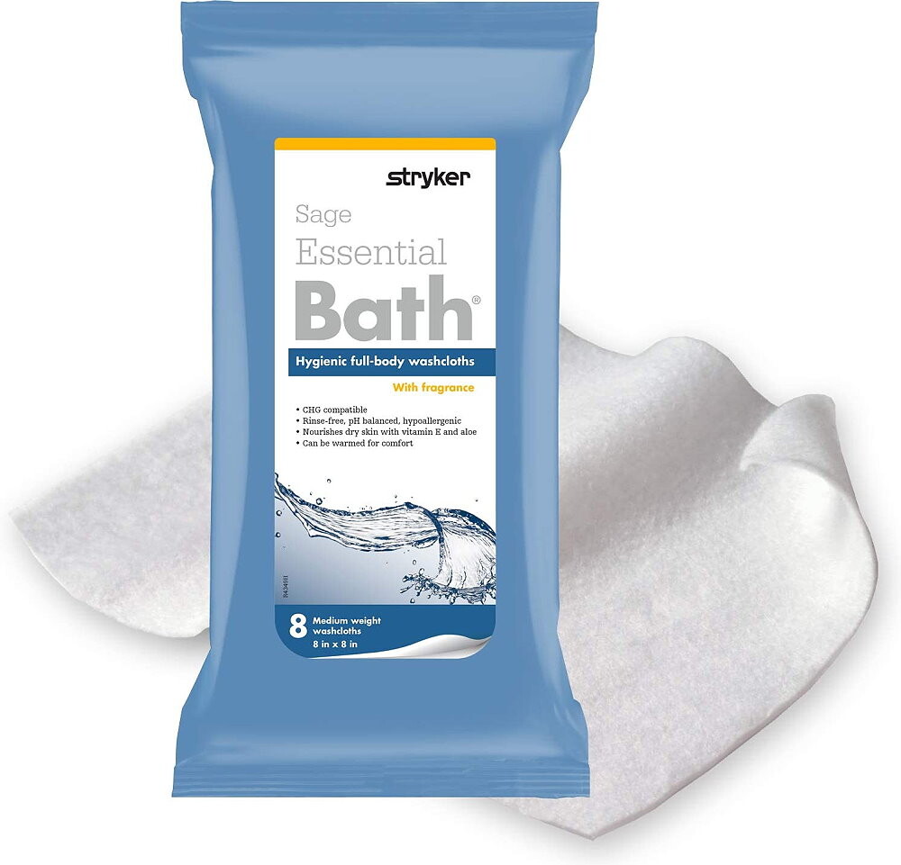 Essential Bath Wipes Rinse Free