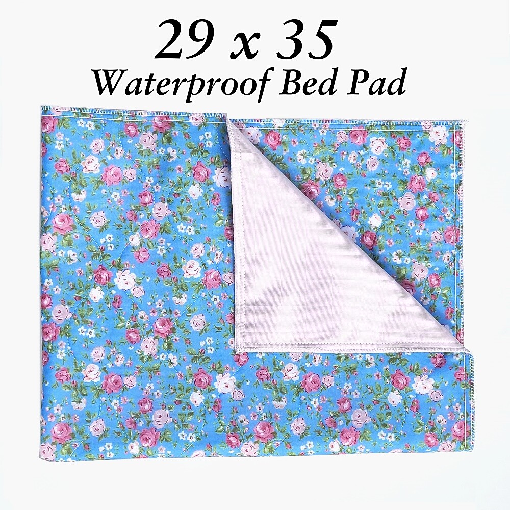 Rose Floral Waterproof Incontinence Bed Pad