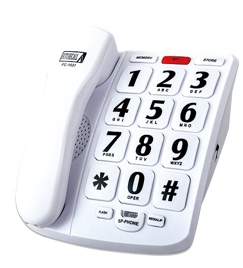 Amplified Big Button Speakerphone for Dementia or Alzheimers