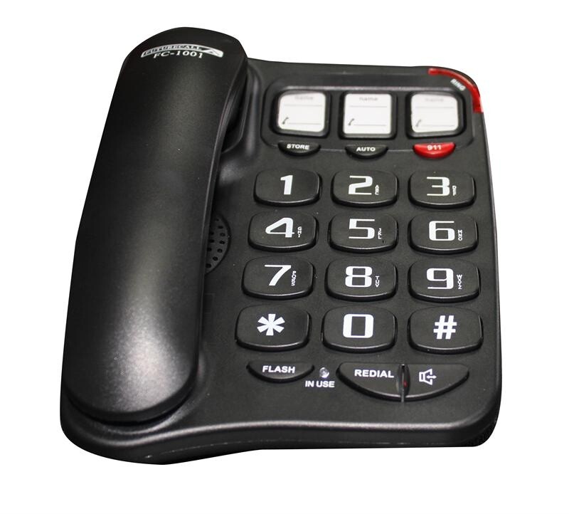 Low Vision Phone with Photo Dial Buttons for Memory Impaired