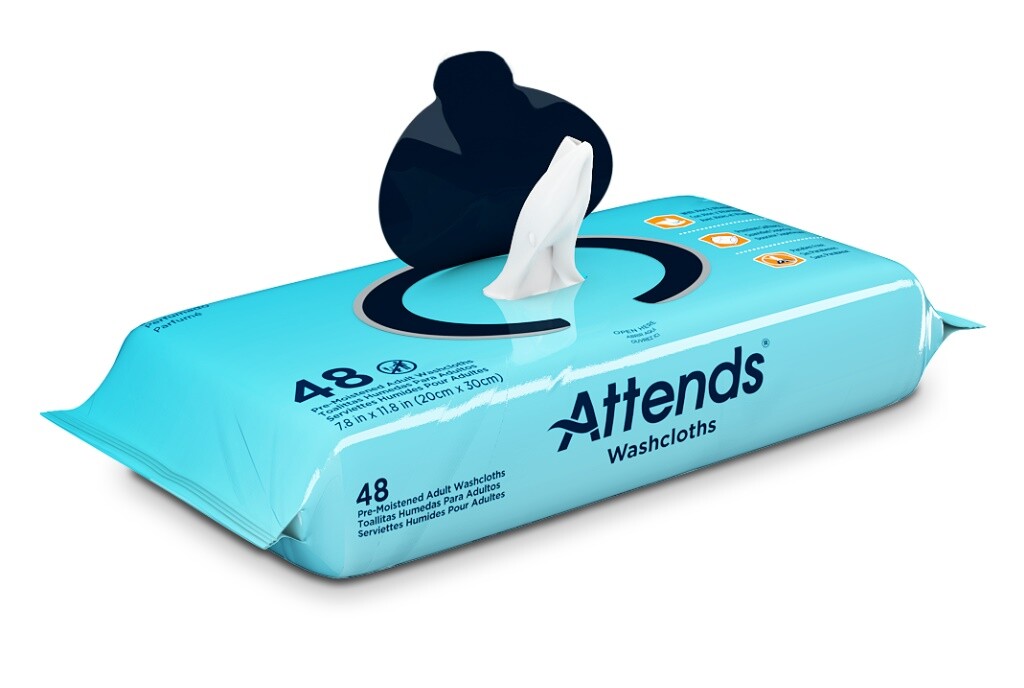 Attends Adult Wet Wipes Scented