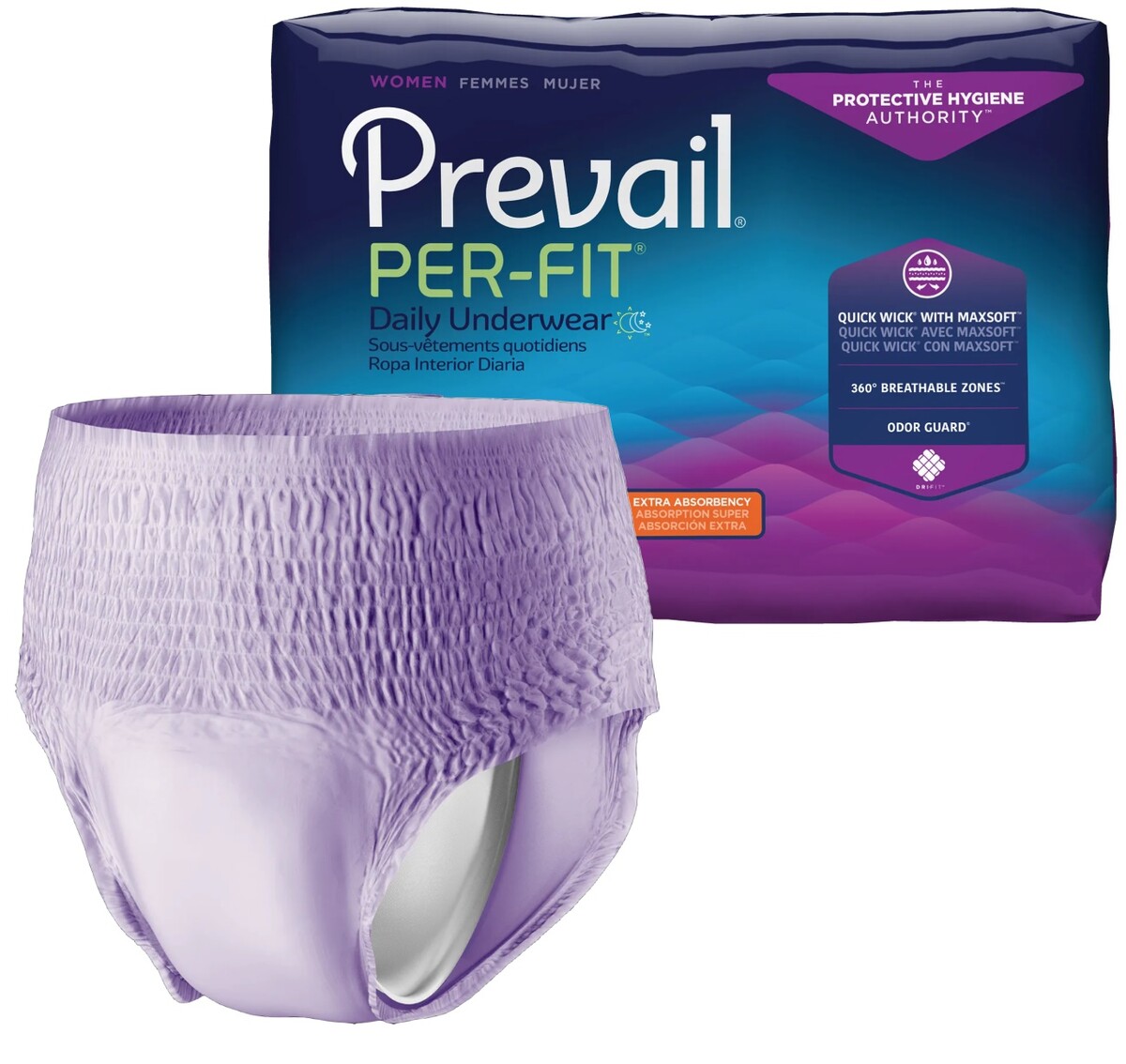 Prevail pre-fit women underwear