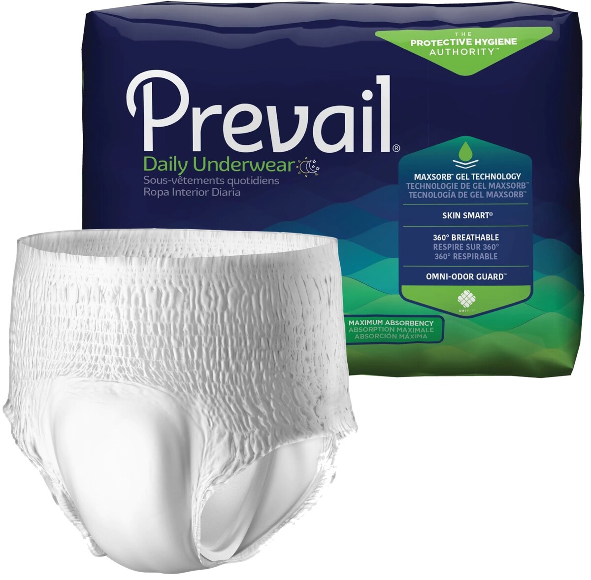 prevail maximum absorbency underwear