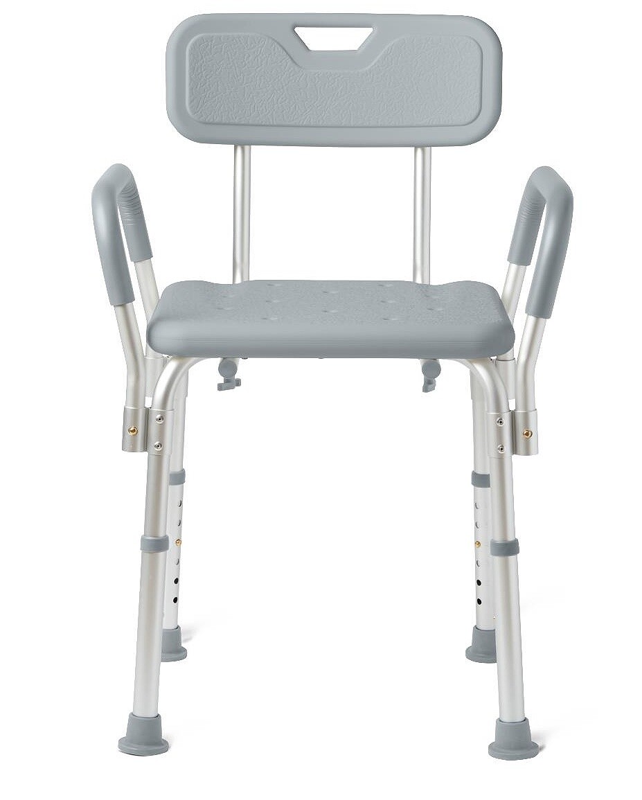 Bath Chair with Padded Arms and Backrest