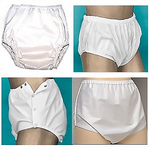 Washable & Reusable Vinyl Pants, Padded Underwear, & Adult Diapers