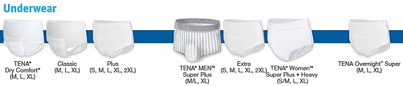 TENA Protective Underwear & Pull On Diapers for Incontinence