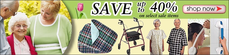 Save up to 40% on discounted home healthcare medical supplies and home health care products on sale for seniors, the elderly, disabled persons and their caregivers