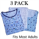Deluxe Patient Hospital Gown, 3-PACK