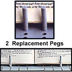 Easy Reading Book Holder Pegs