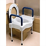 4" X-Wide Toilet Seat w/ Arms & Legs - Steel