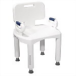 Premium Bath Chair with Arms & Back