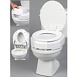 3" Secure-Bolt Hinged Elevated Toilet Seat