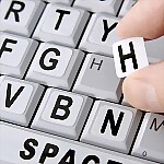 Large Print High Contrast Keyboard Stickers