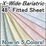 Extra Wide Bariatric Deluxe Knit Fitted Hospital Sheet, 48 x 82