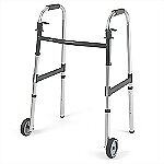 Trigger Paddle Folding Walker with 5" Wheels