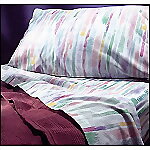 Rainbow Percale Hospital Flat Sheet, 66 x 104