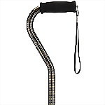 Adjustable Offset Cane, Houndstooth