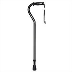 Bariatric Adjustable Offset Cane, Black